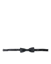 Dolce & Gabbana Dark Gray Silk Adjustable Neck Men Papillon Bow Tie -  Neckties, Men -  Dolce & Gabbana.
